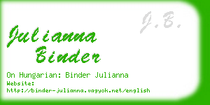 julianna binder business card